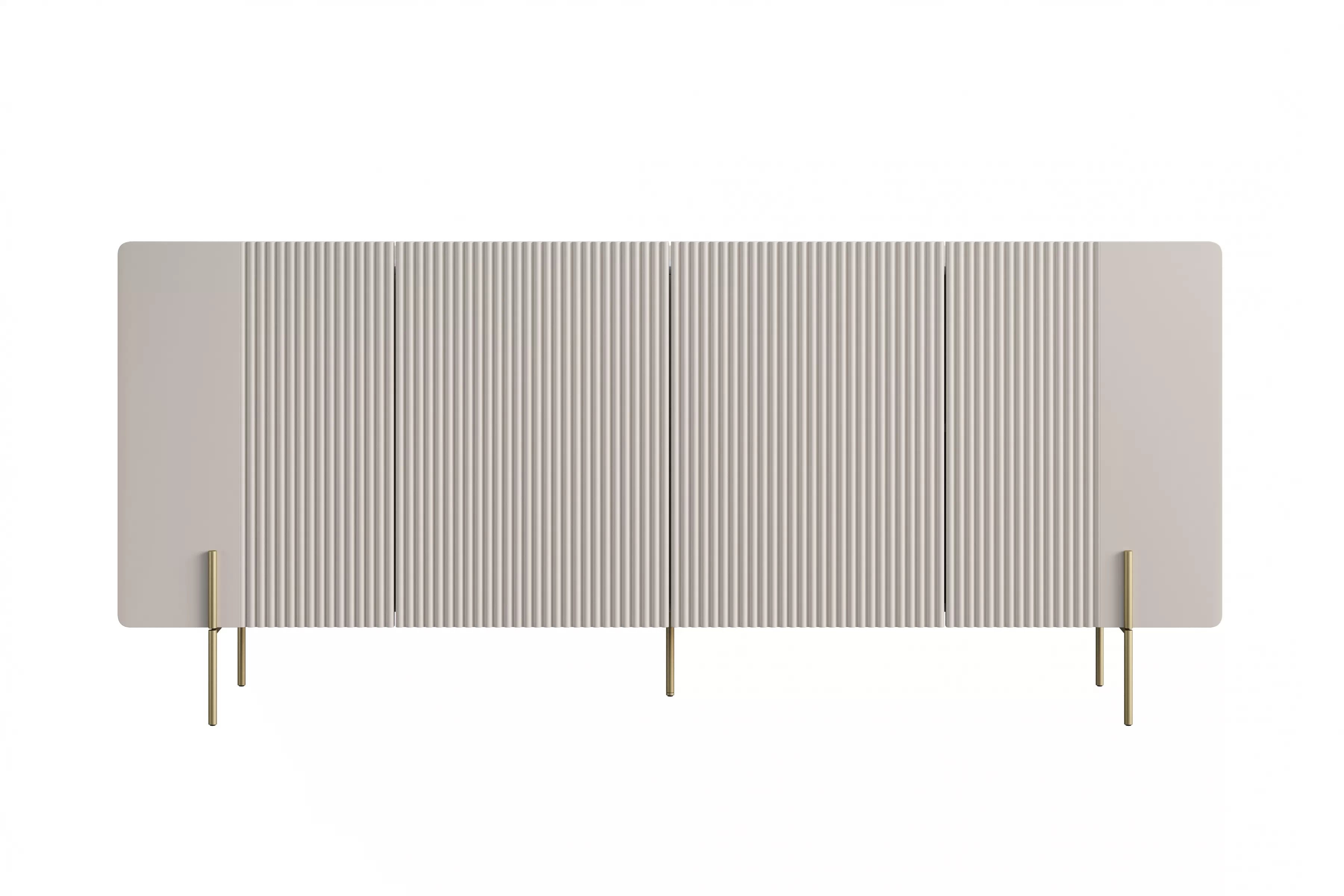 Komoda Malmi 200 cm - kašmír / crema bianca / zlaté nohy Komoda Malmi 200 cm - kašmír / crema bianca / zlote nozki