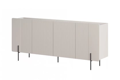 Komoda Malmi 200 cm - kašmír / čierny nozki - Limitovaná ponuka expozície