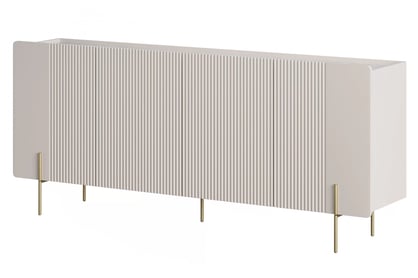 Komoda Malmi 200 cm - kašmír / čierny nozki - Limitovaná ponuka expozície