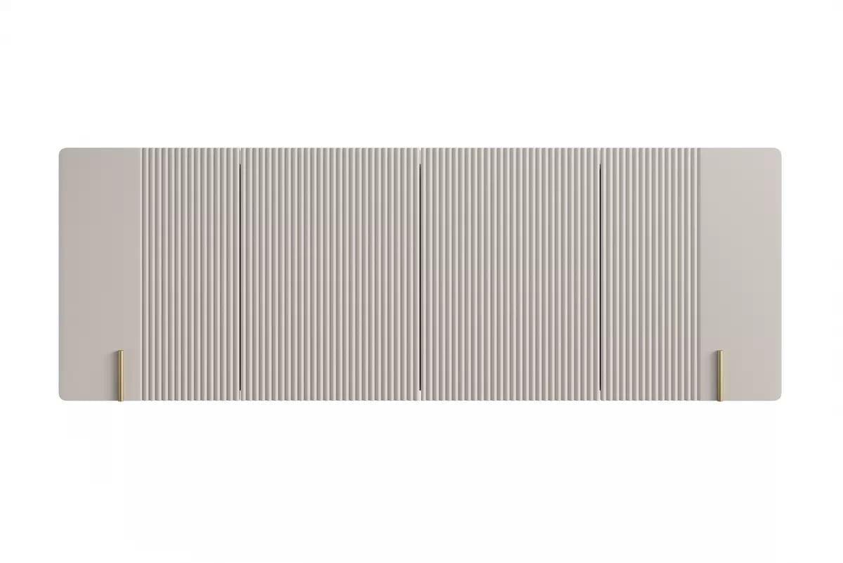 Závěsná komoda Malmi 200 cm - kašmírová / crema bianca / zlatá Komoda Malmi 200 cm závěsná - kašmír / crema bianca / zlatá