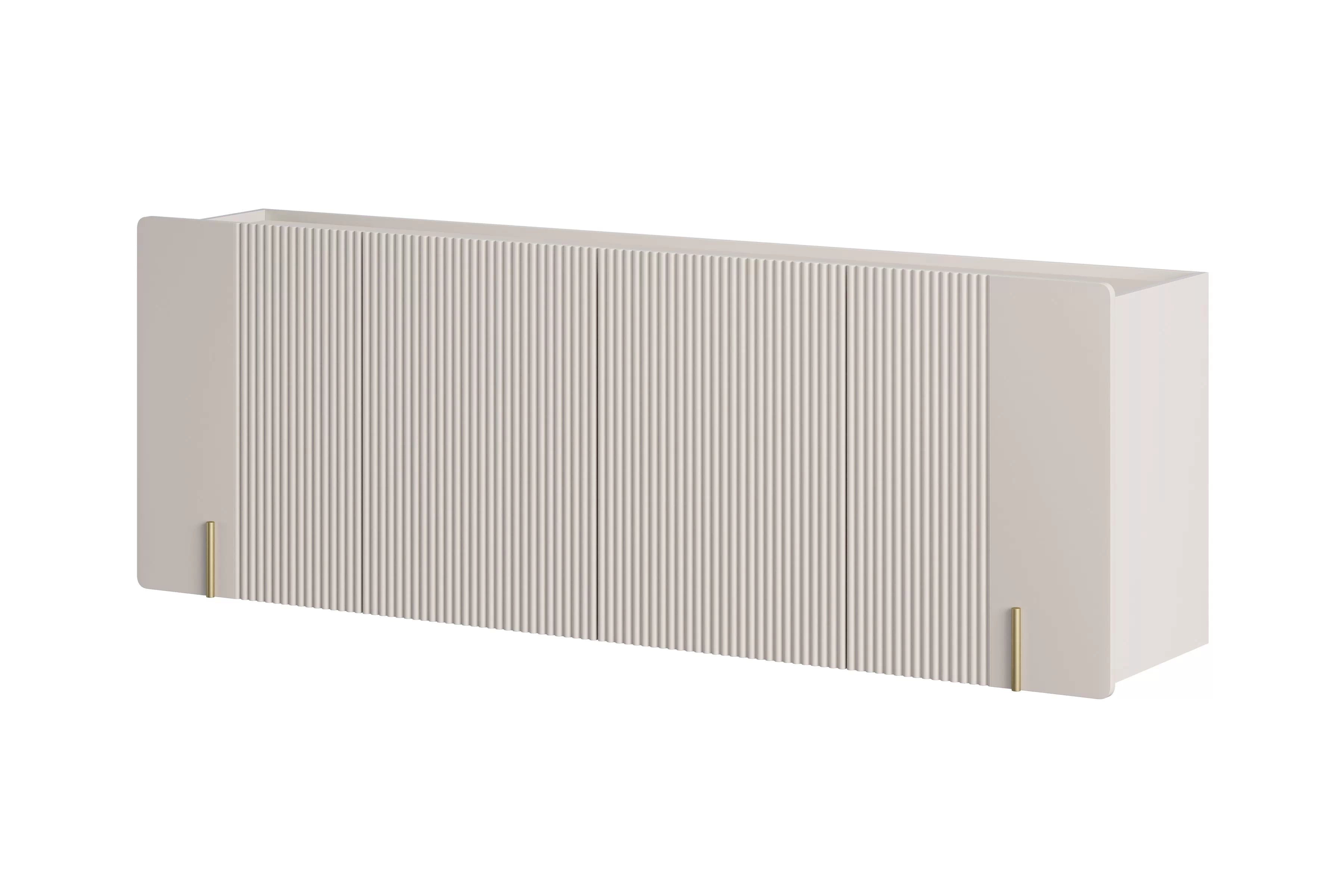 Závesná komoda Malmi 200 cm - kašmírová / zlatá Komoda Malmi 200 cm závesná - kašmír / zlaté