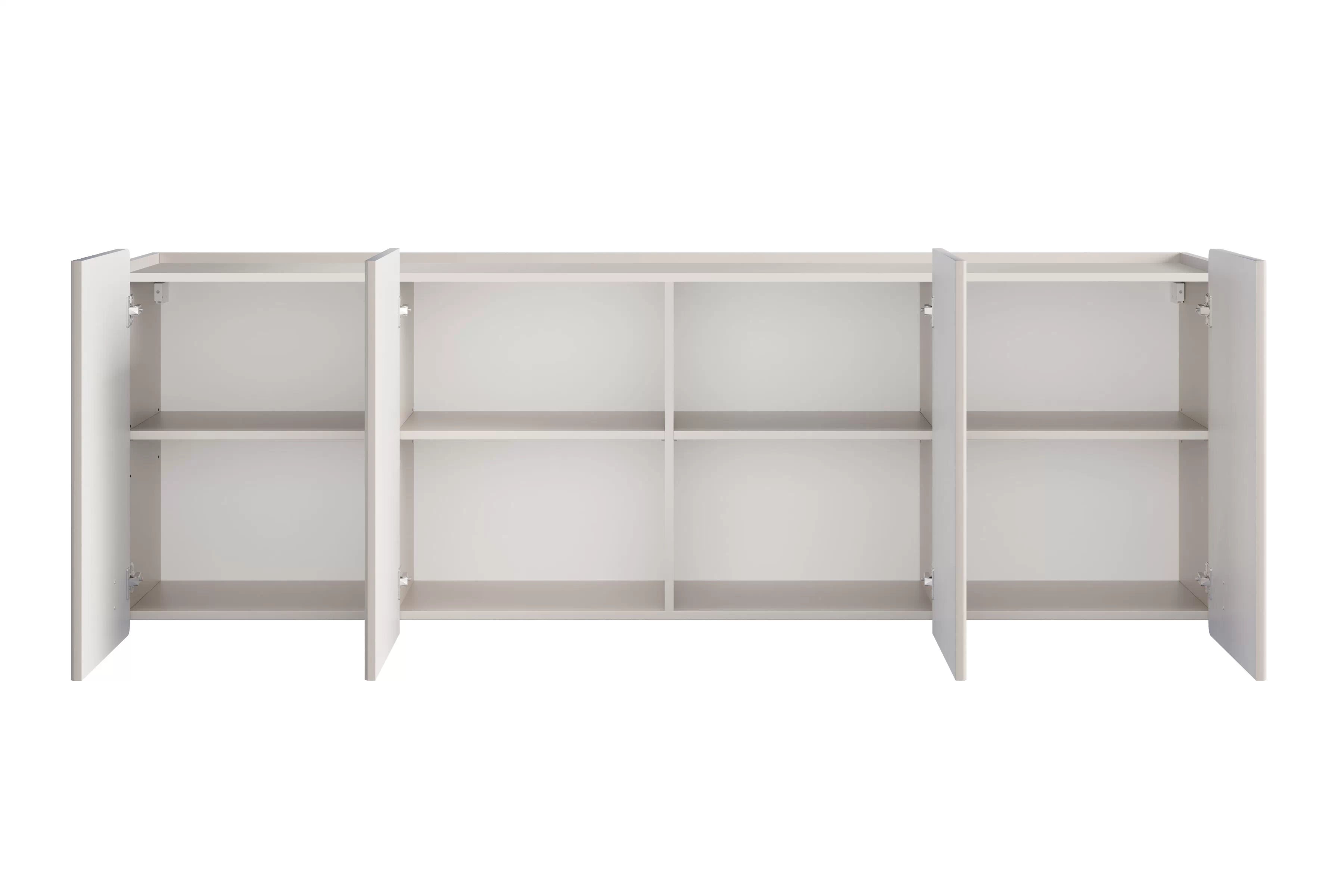 Závesná komoda Malmi 200 cm - kašmírová / zlatá Komoda Malmi 200 cm závesná - kašmír / zlaté