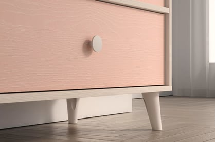 Komoda Marla 80 cm so zásuvkou - piesková púšť / millennial pink Komoda Marla 80 cm z szuflada - piasek pustyni / millenial pink