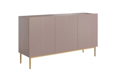 Komoda Nicole 150 cm - Antická růžová MDF / zlaté nozki  Komoda Nicole 150 cm - antický Růžová MDF / zlote nozki 