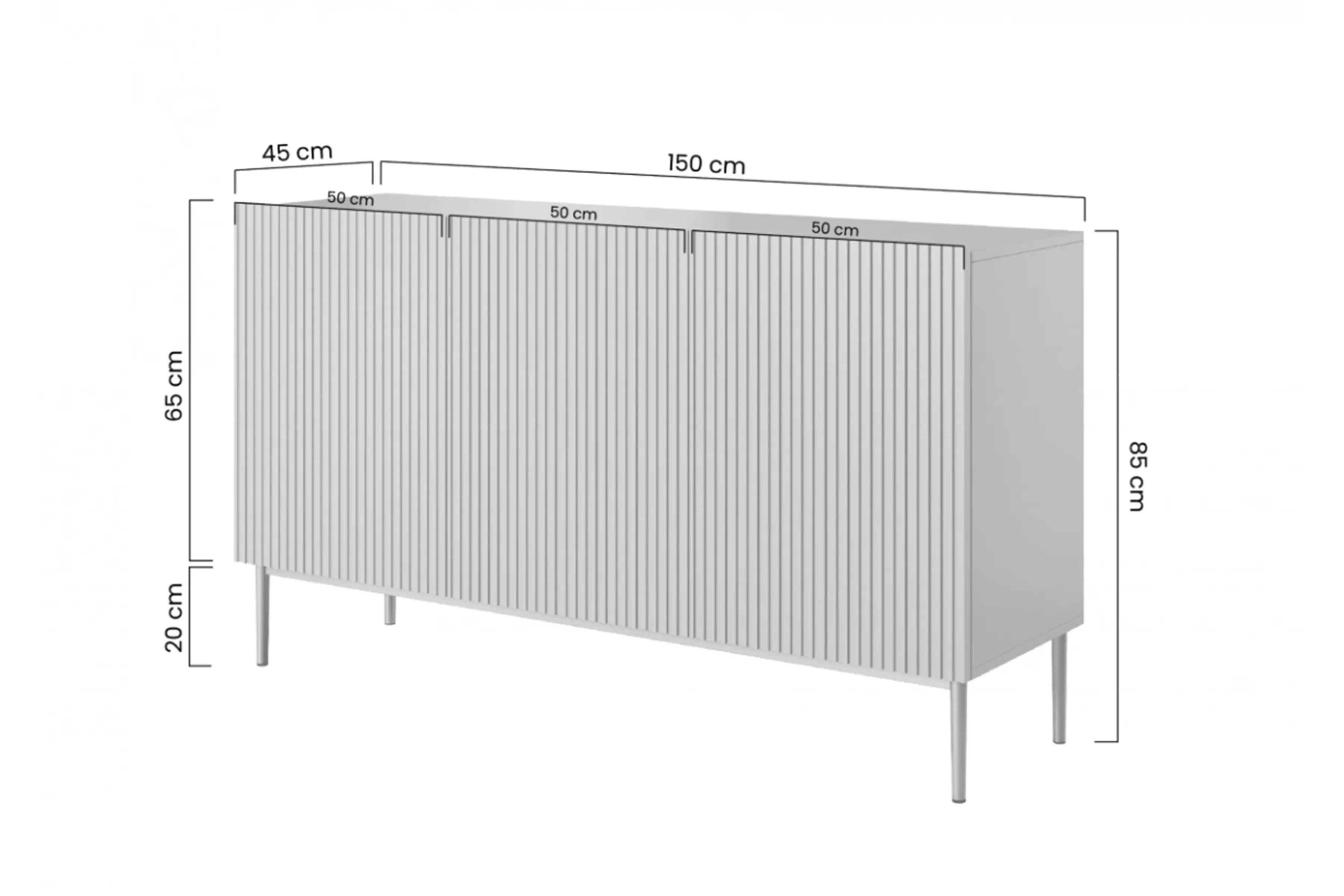 Komoda Nicole 150 cm - Antická růžová MDF / zlaté nozki  Komoda Nicole 150 cm - antický Růžová MDF / zlote nozki 