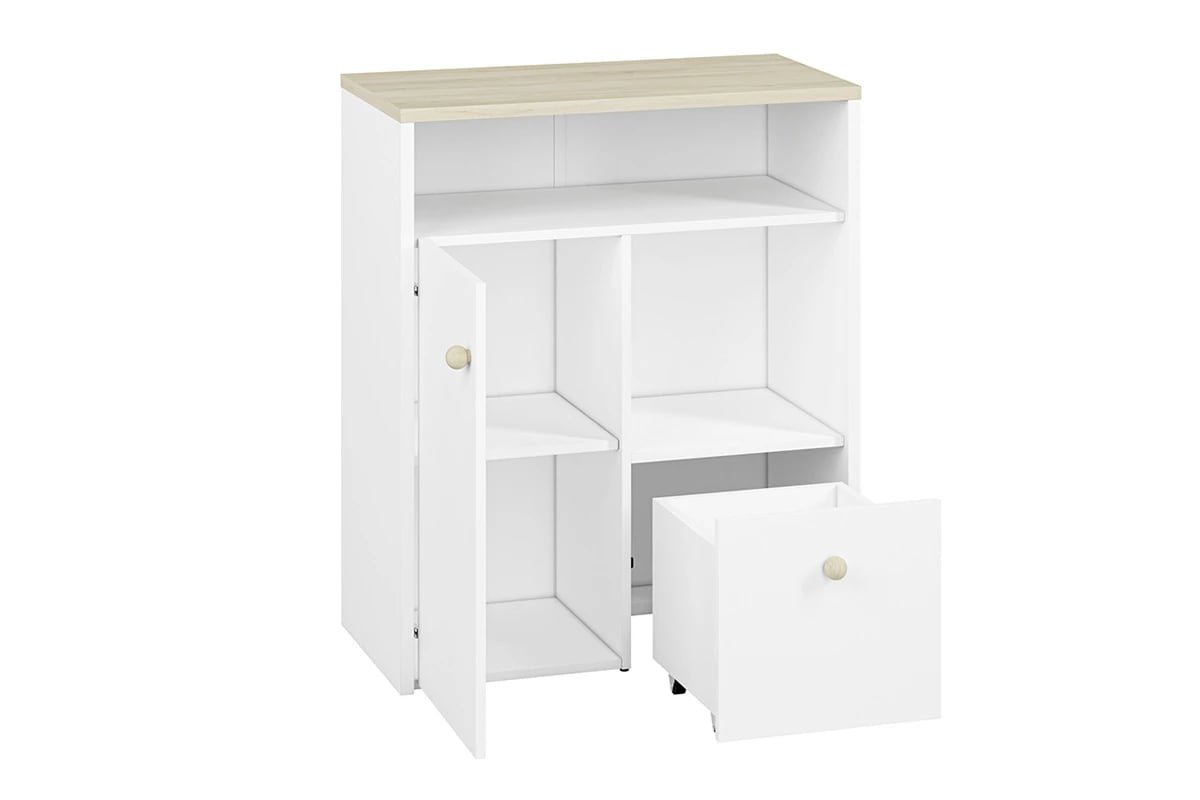 Komoda nízka s kontajnerom Nazo 10 - Koncovka Série Komoda 