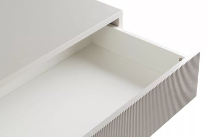 Komoda Nubo 100 cm so zásuvkou - kašmír / čierne nožičky Komoda Nubo 100 cm z szuflada - kašmír / Čierny