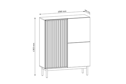 Komoda Risto trojdverová 106 cm - Svetlý dub Komoda Risto trojdverová 106 cm - Svetlý dub