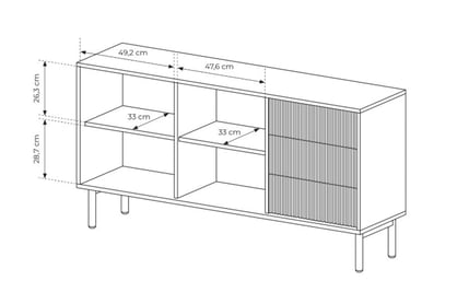 Komoda Rivio 153 cm se zásuvkami - dub cremona Komoda Rivio 153 cm se zásuvkami - dub cremona