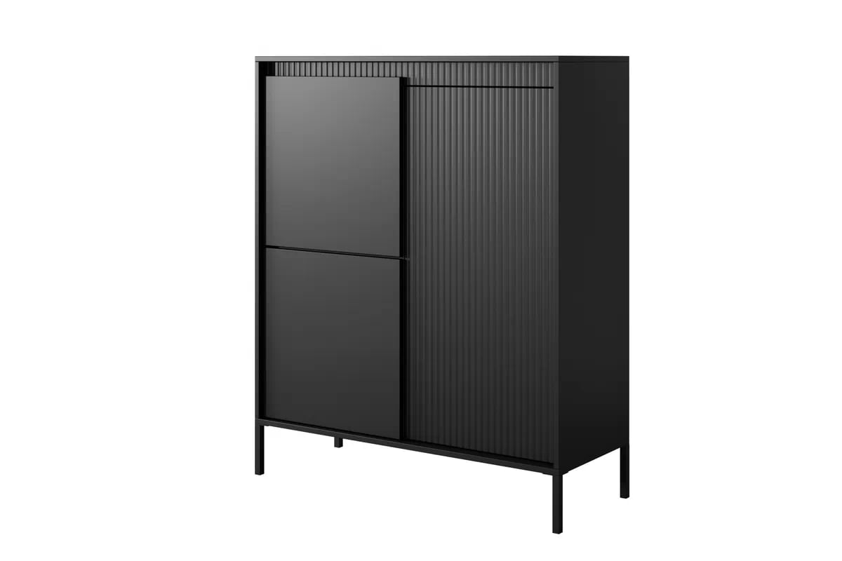 Komoda Sanos 103 cm - černá Komoda Sanos vysoká 103 cm - Černá