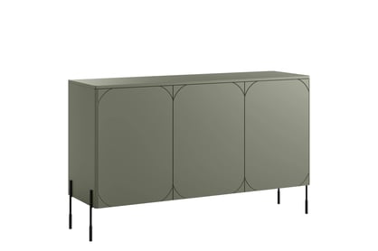 Komoda Sonatia 150 cm s 2 ukrytými zásuvkami - olivová