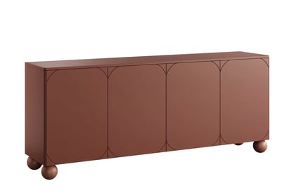 Komoda Sonatia II 200 cm - burgundová