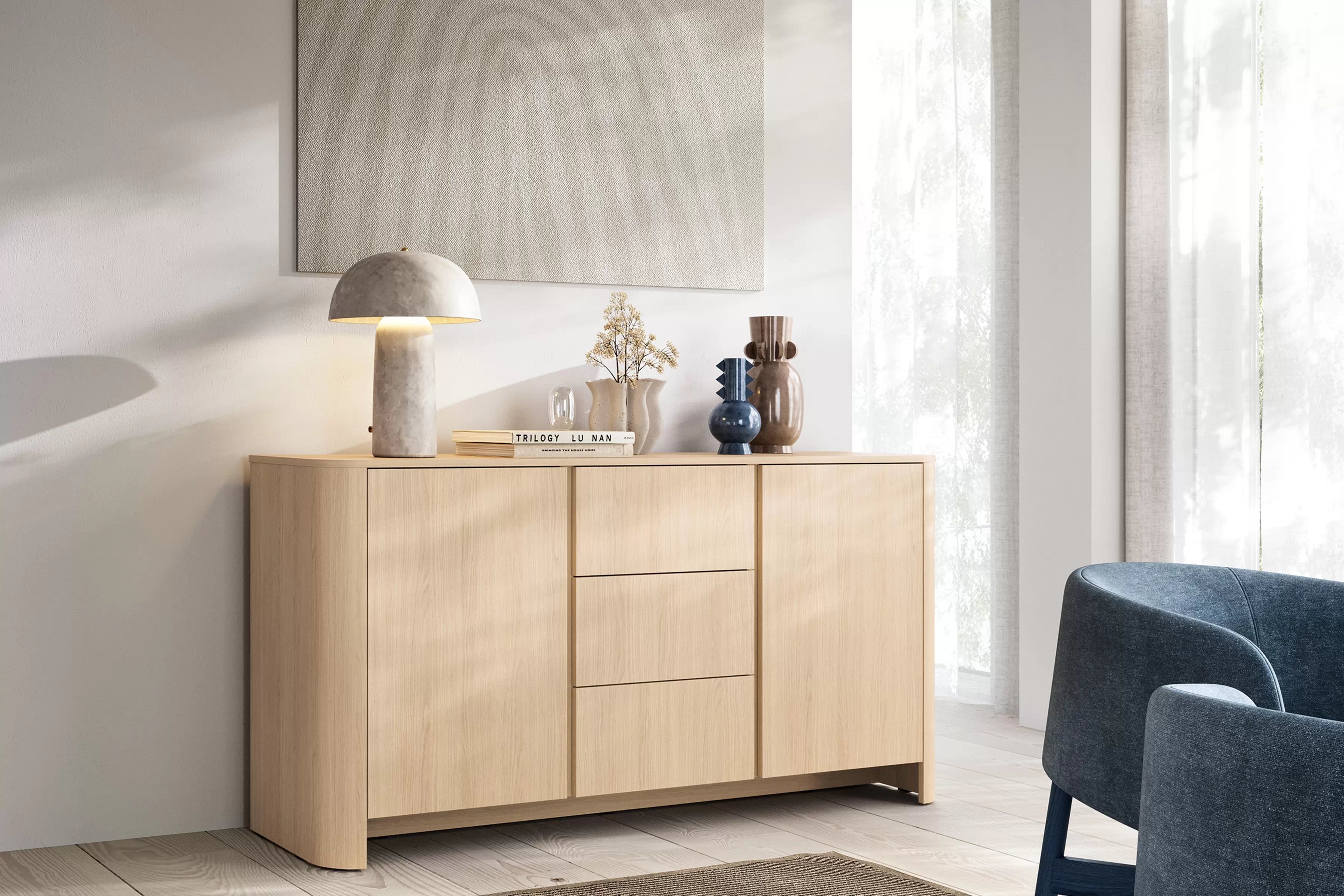 Komoda Sorrenti 168 cm se zásuvkami – dub Vicenza Komoda Sorrenti 168 cm se zásuvkami - dub vicenza