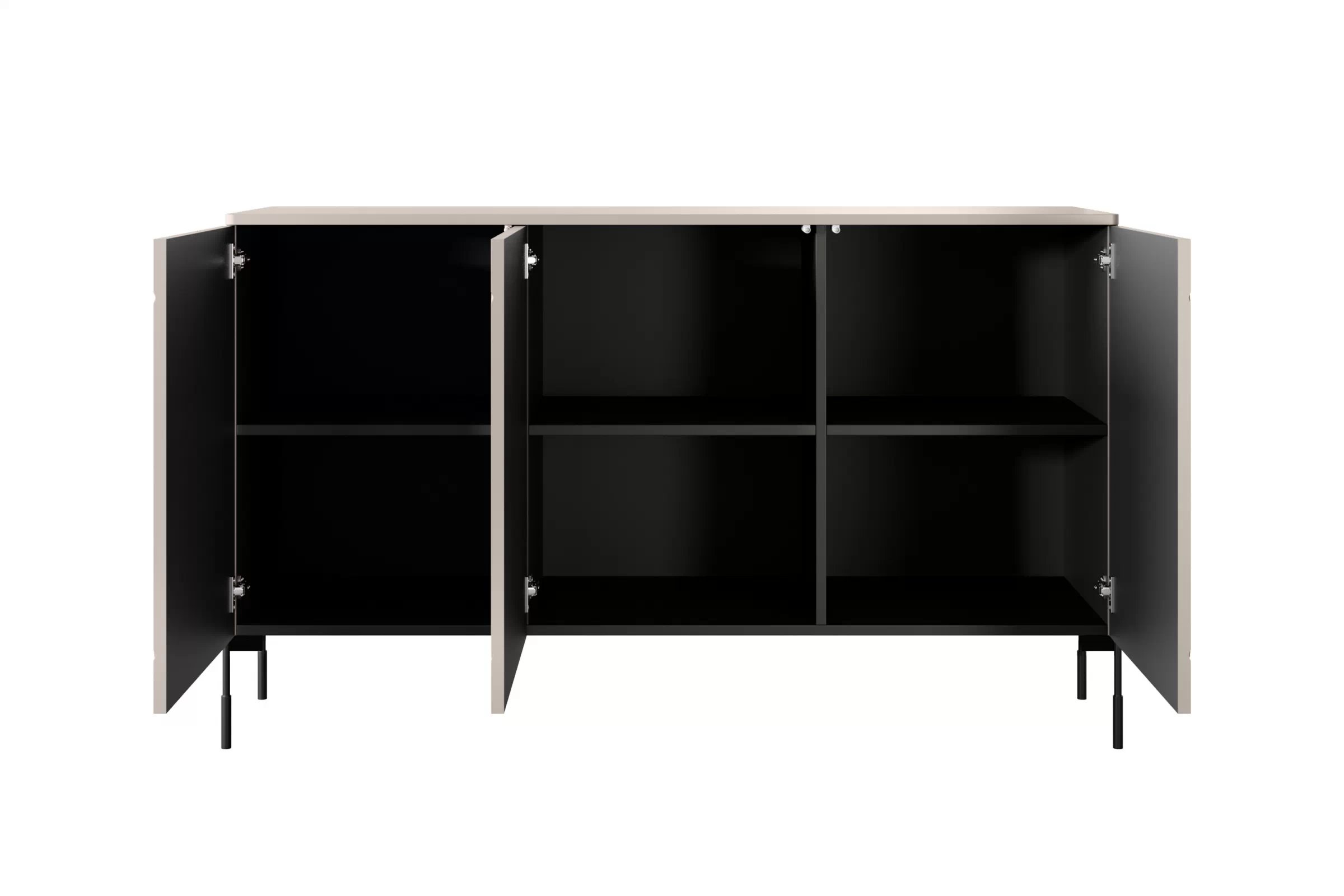 Komoda Sonatia 150 cm - kašmírová Komoda z policami