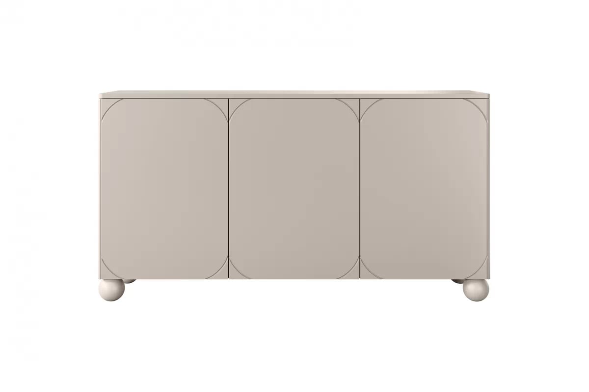 Komoda Sonatia II 150 cm se čtyřmi skrytými zásuvkami - kašmírová Komoda do ložnice