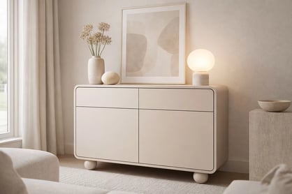 Komoda Vellino 108 cm se zásuvkami - kašmír Komoda Vellino 108 cm se zásuvkami - kašmír