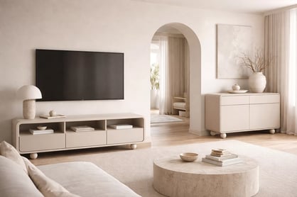 Komoda Vellino 108 cm se zásuvkami - kašmír Komoda Vellino 108 cm se zásuvkami - kašmír