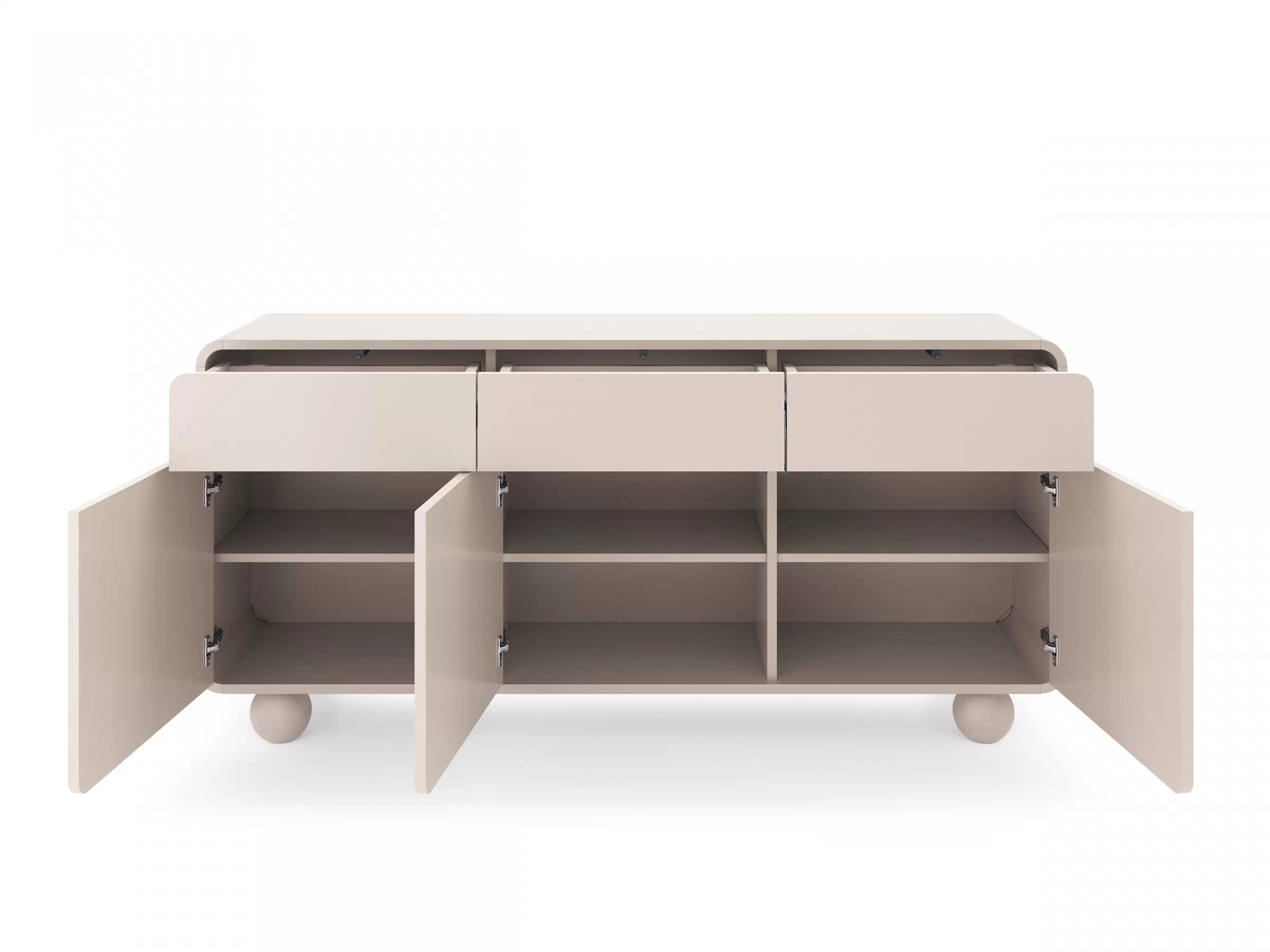 Komoda Vellino 160 cm se zásuvkami - kašmír Komoda Vellino 160 cm se zásuvkami - kašmír