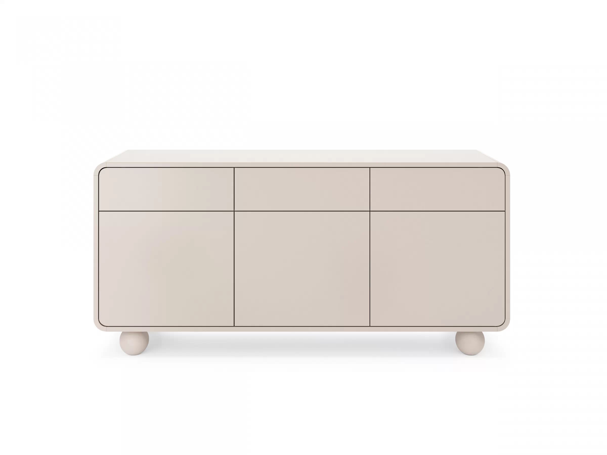 Komoda Vellino 160 cm se zásuvkami - kašmír Komoda Vellino 160 cm se zásuvkami - kašmír