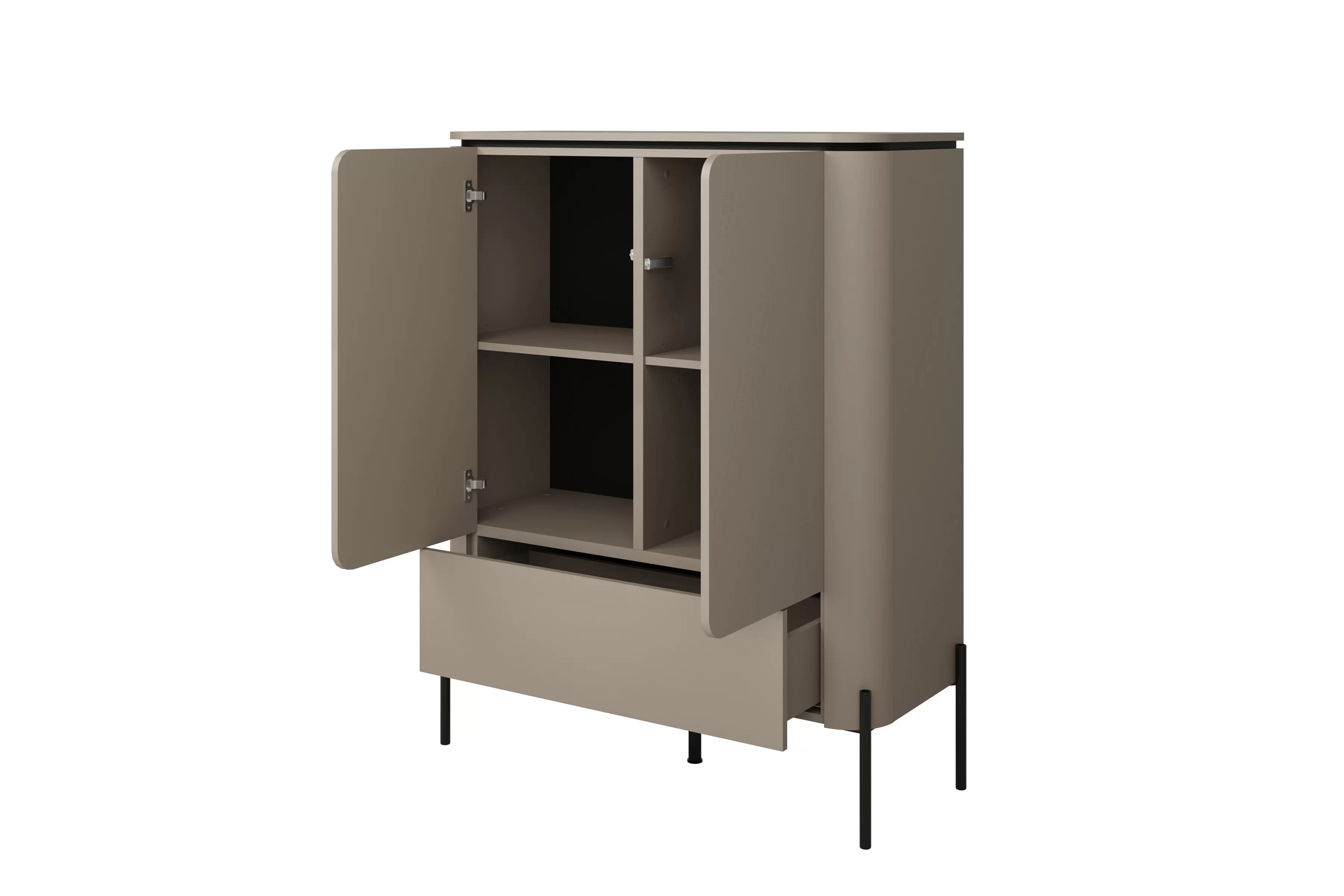 Vysoká komoda Bello 98 cm so zásuvkou - congo Komoda vysoká Bello 98 cm z szuflada - congo 