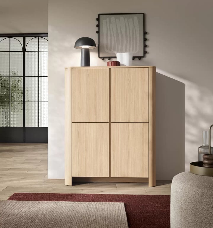Vysoká komoda Sorrenti 103 cm - dub vicenza Komoda vysoká Sorrenti 103 cm - Dub vicenza