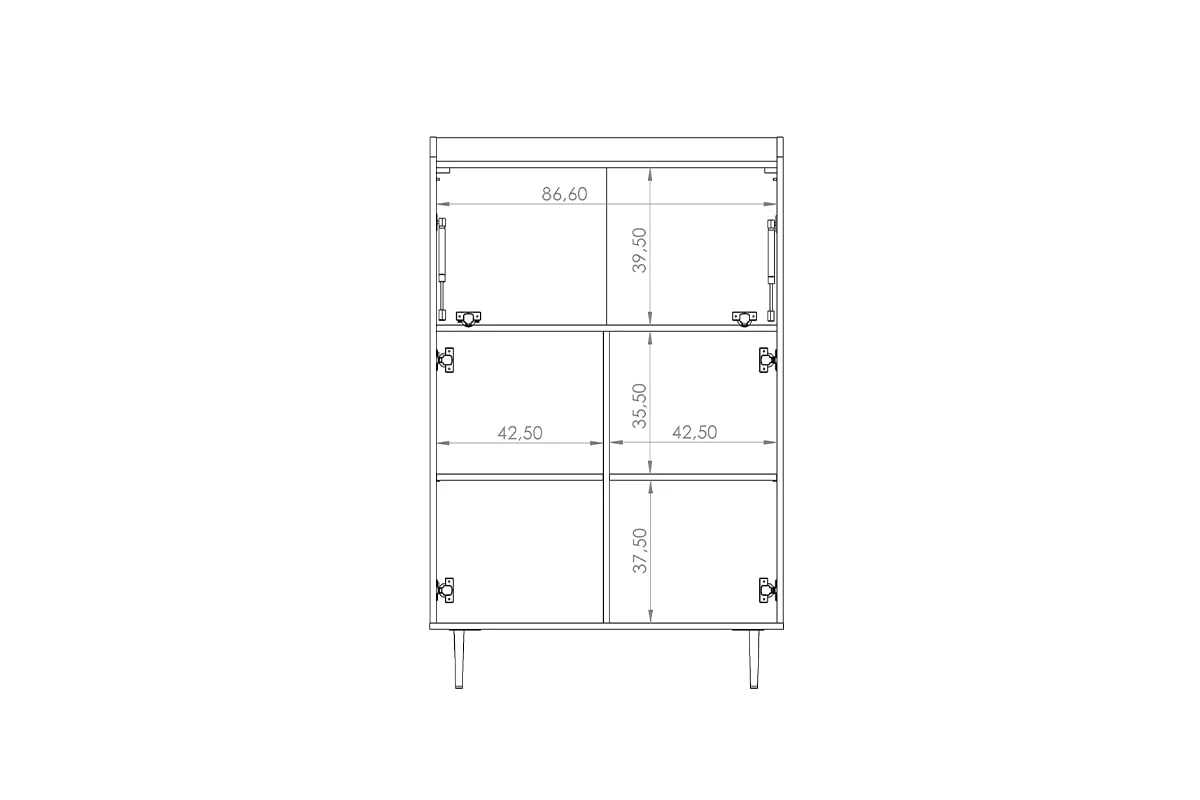 Komoda Kastelio s barem - brandy castello Komoda do obývacího pokoje