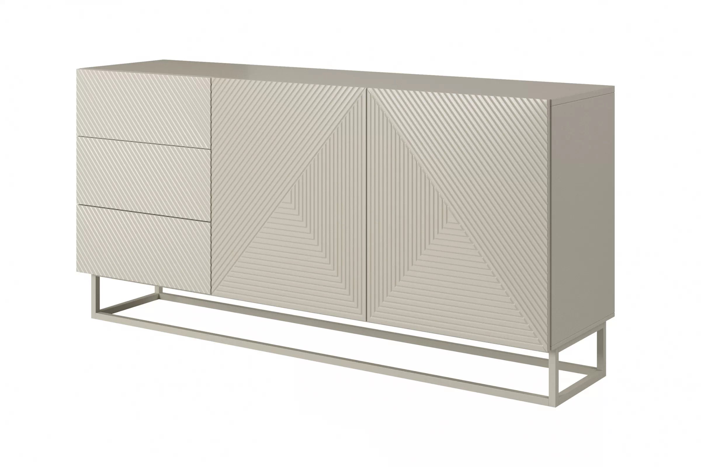 Komoda Asha 167 cm se zásuvkami - kašmír Komoda se zásuvkami Asha 167 cm - kašmír