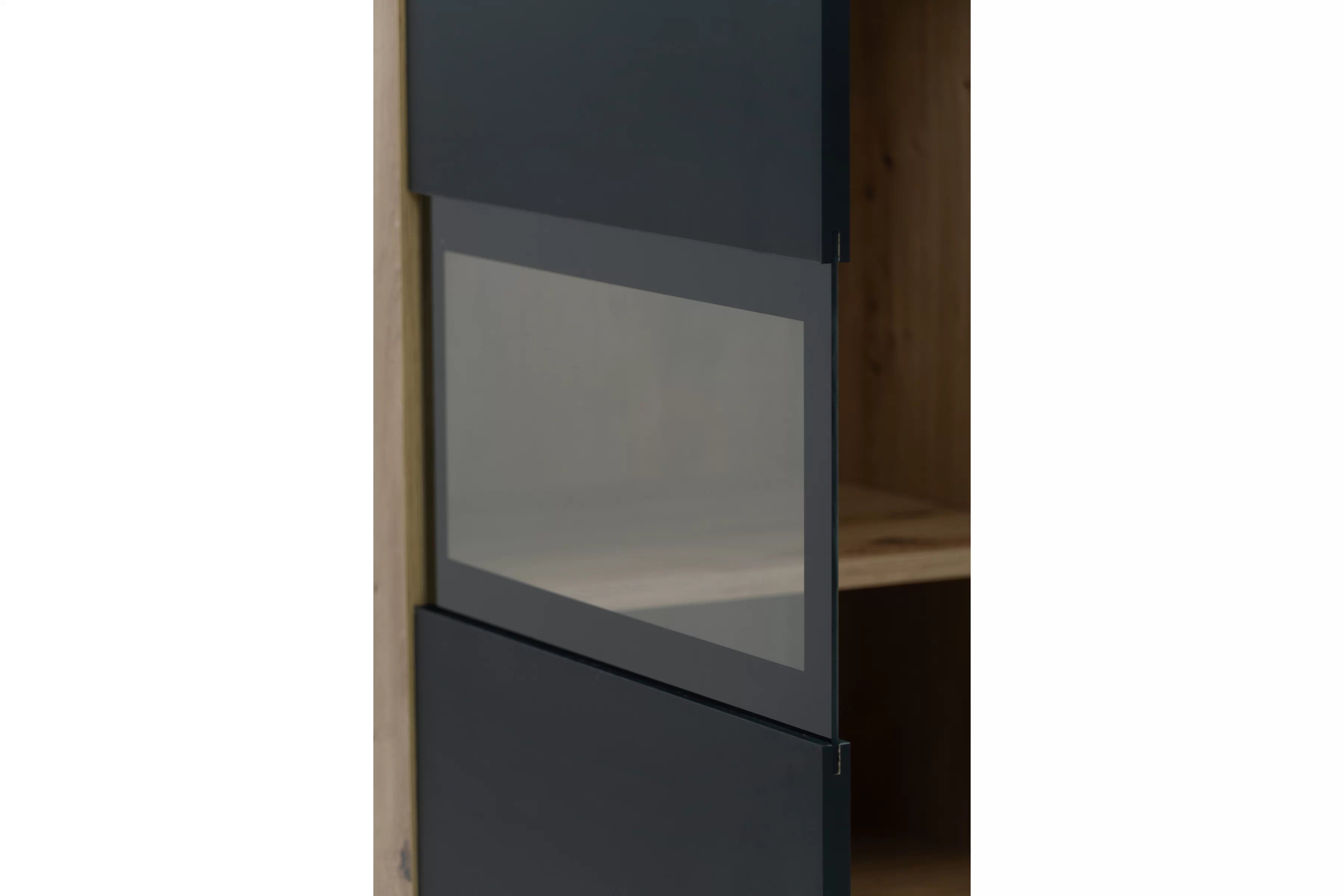 Komoda Baros 132 cm se zásuvkami - dub artisan / černý mat Komoda se zásuvkami Baros 26 - 132 cm - dub artisan / černá mat