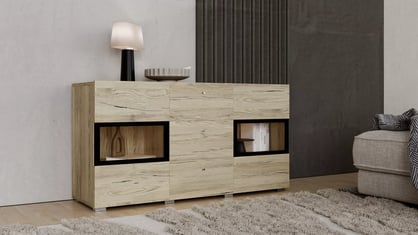 Komoda so zásuvkami Baros 26 - 132 cm - san remo svetlý Komoda so zásuvkami Baros 26 - 132 cm - san remo svetlý
