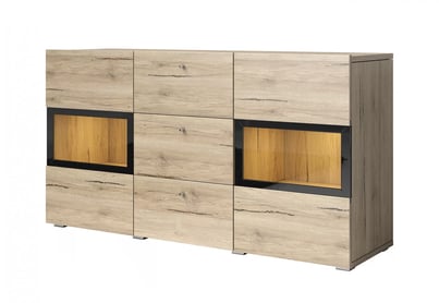Komoda so zásuvkami Baros 26 - 132 cm - san remo svetlý