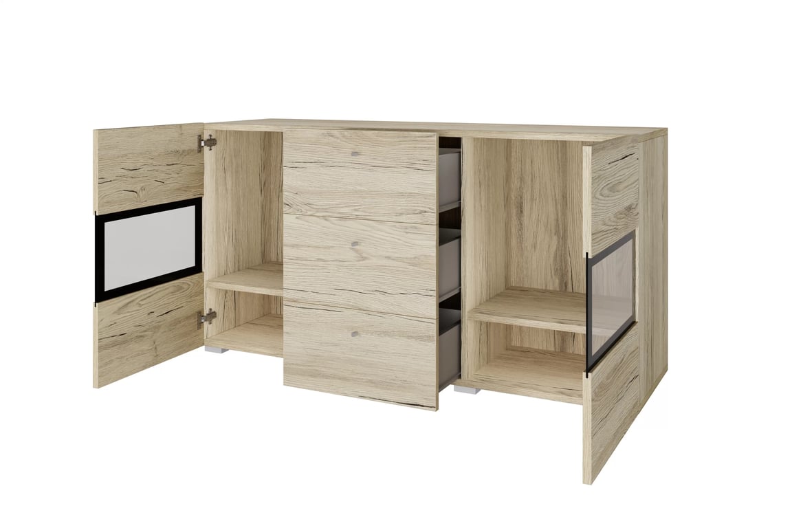 Komoda so zásuvkami Baros 26 - 132 cm - san remo svetlý Komoda so zásuvkami Baros 26 - 132 cm - san remo svetlý