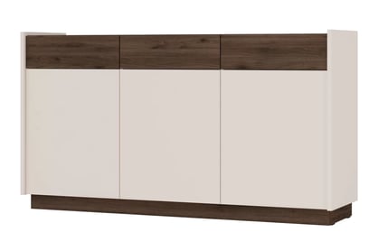 Komoda so zásuvkami Beliza 3D3S - 149 cm - Béžová Pieskový / Orech okapi