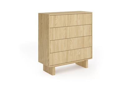 Moderní komoda Bellora 94 cm s zásuvkami - olejovaný dub