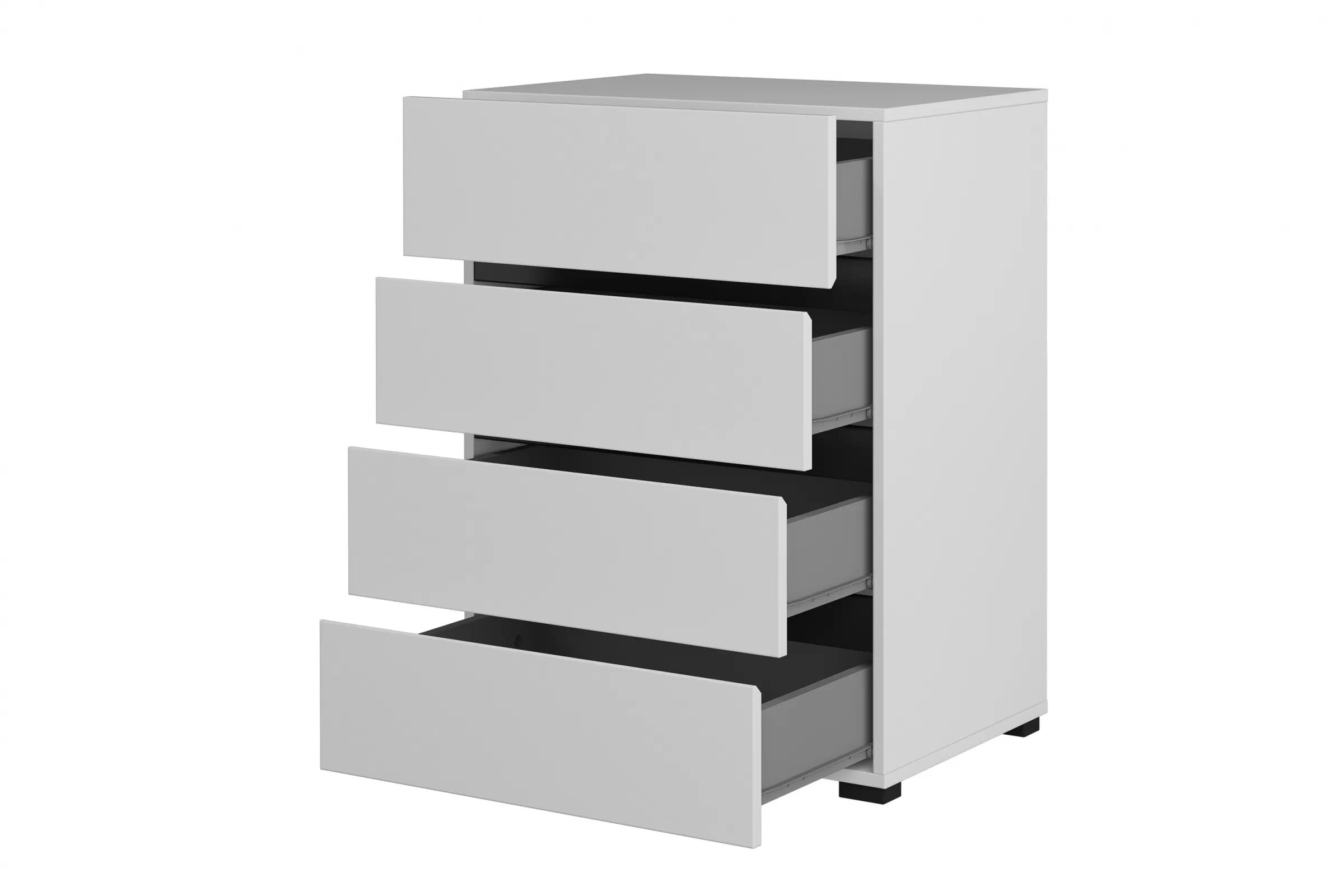 Komoda Cross 60 cm - biela / čierna Komoda so zásuvkami Gramon 60 cm - biela / čierny