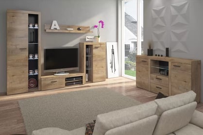 Komoda Luiza 2F 2S - dub lefkas - 157 cm Komoda so zásuvkami Luiza 2F2S - 157 cm - Dub Lefkas