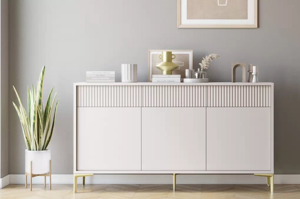 Komoda so zásuvkami Luvi 152 cm - béžový Komoda so zásuvkami Luvi 152 cm - béžový