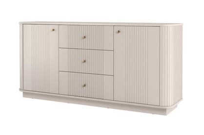Komoda se zásuvkami Vesper 160 cm - kašmír / zlote Úchytky