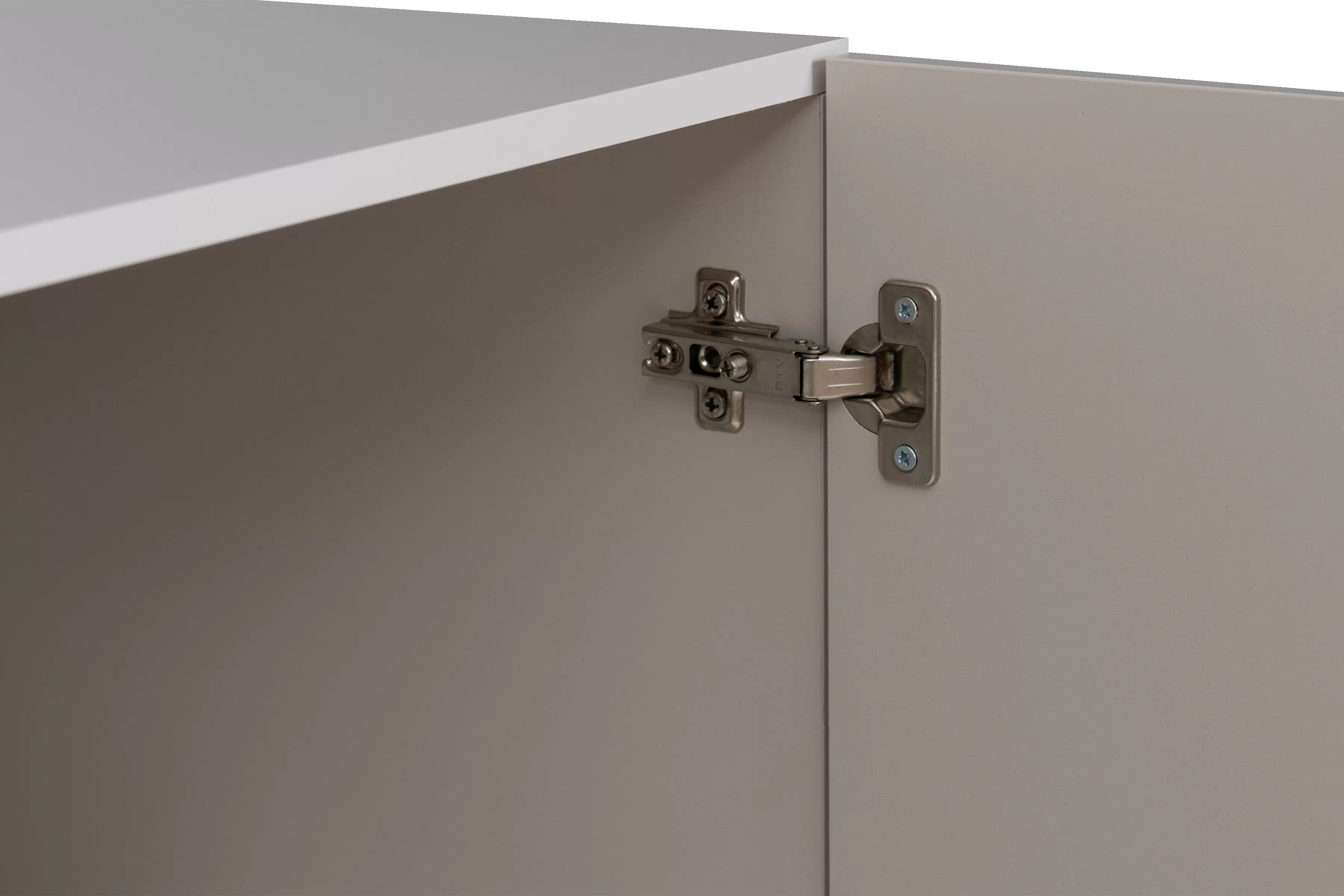 Komoda so zásuvkami Jukon 184 cm - kašmír / čierne nožičky Komoda so zásuvkami Wezilo 184 cm - kašmír / čierny nožičky