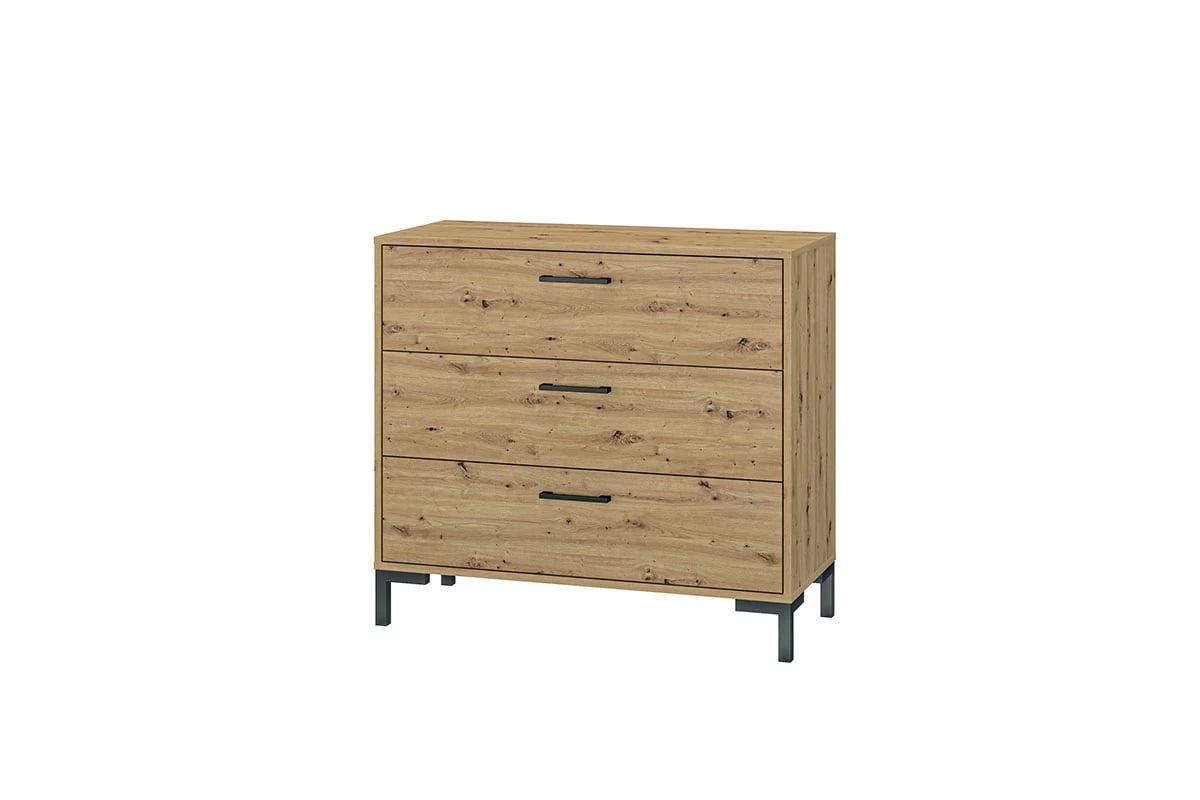 Komoda Klarso 09 so zásuvkami 92 cm - Dub artisan Komoda