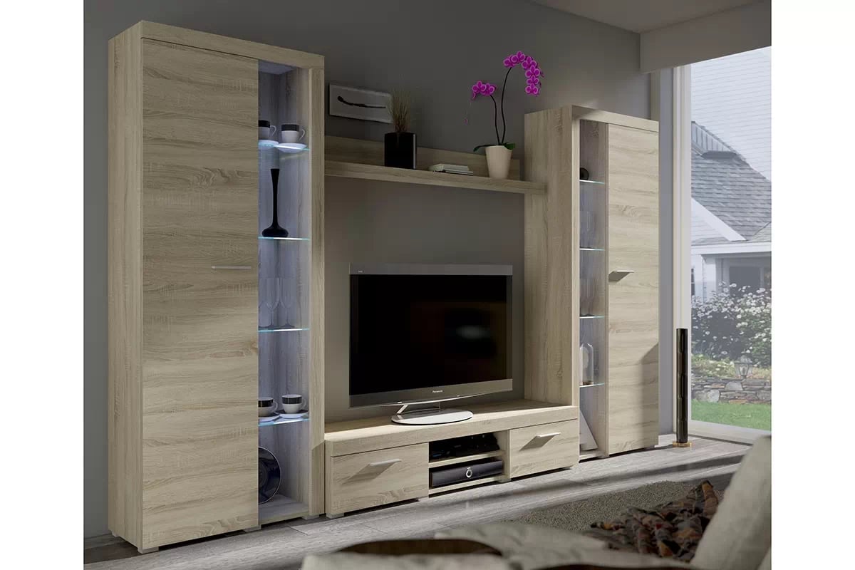 Obývací sestava Luiza XL - dub sonoma Obývací stěna Rumba XL