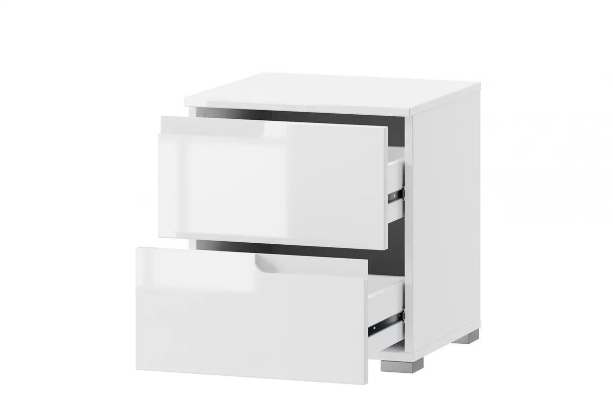 Zostava Alwa XII biely lesk - akcia Komplet nábytku do  spálňa  Alwa XII - biely lesk