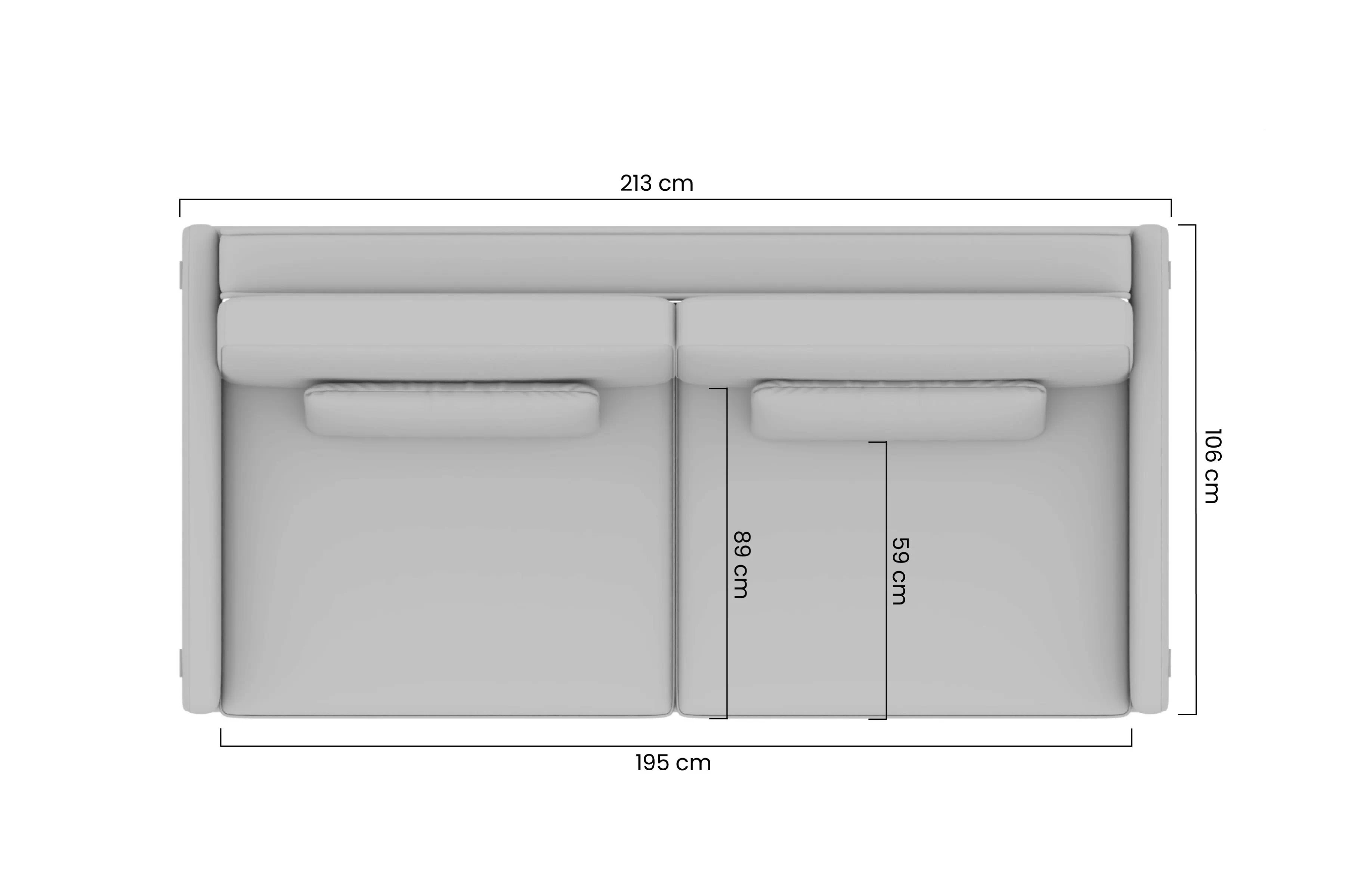 Sedacia súprava Meloria - pohovka a taburetka - béžová látka Maya 01 Komplet nábytku wypoczynkowych do obývacej izby Meloria - Pohovka i Taburet - Béžová látka ľahkočistiaca Maya 01