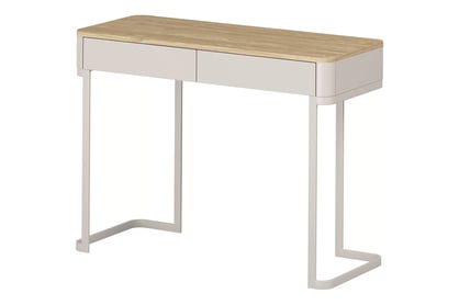 Konzola Elivo 110 cm so zásuvkami na ráme - kašmír / olejovaný dub