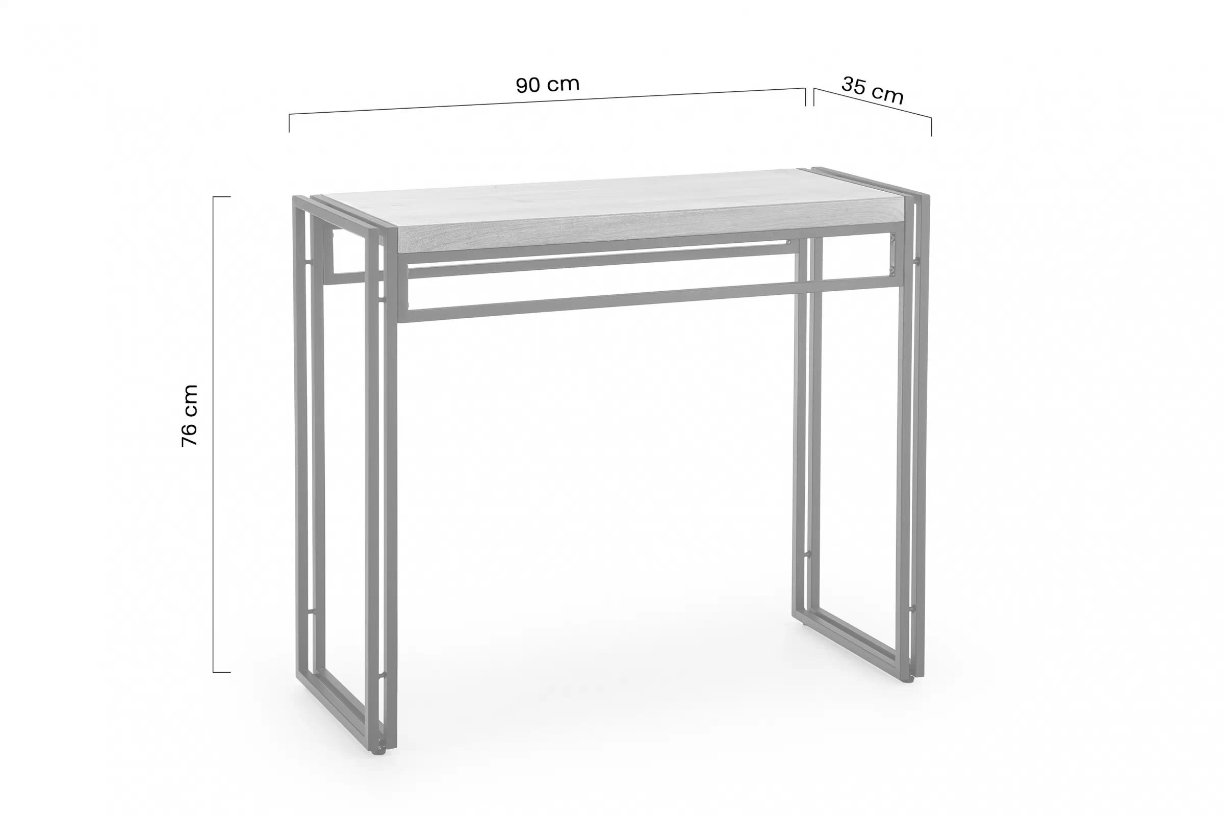 Konzola Wiral - 90 cm - dub zlatý / čierny Konzolový stolík Bolivar KN1 - 90 cm - Dub zlaté / Čierny