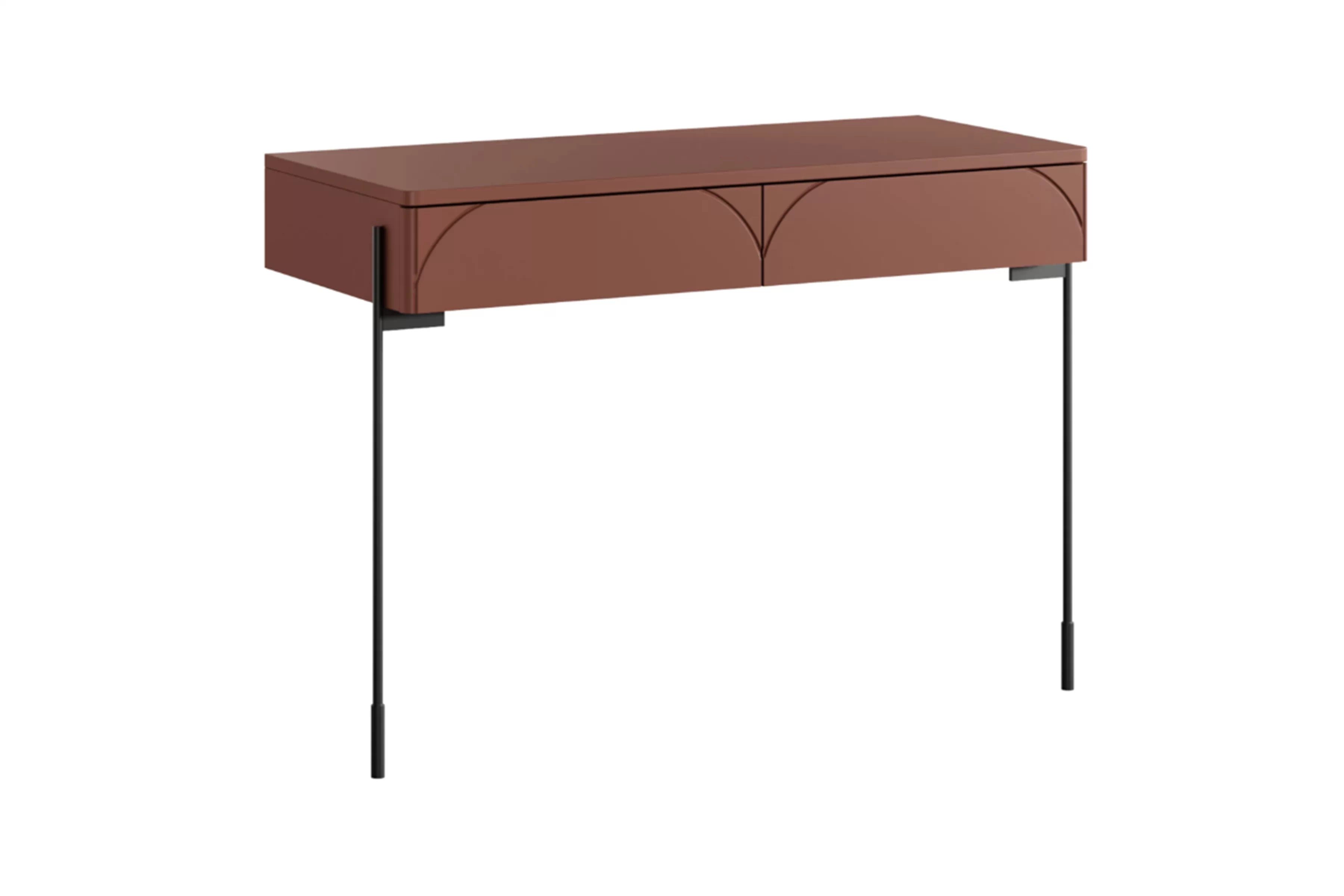 Konzolový stolík Sonatia 100 cm so zásuvkami - bordová Konzolový Stolík Sonatia 100 cm s dvoma zásuvkami - burgund