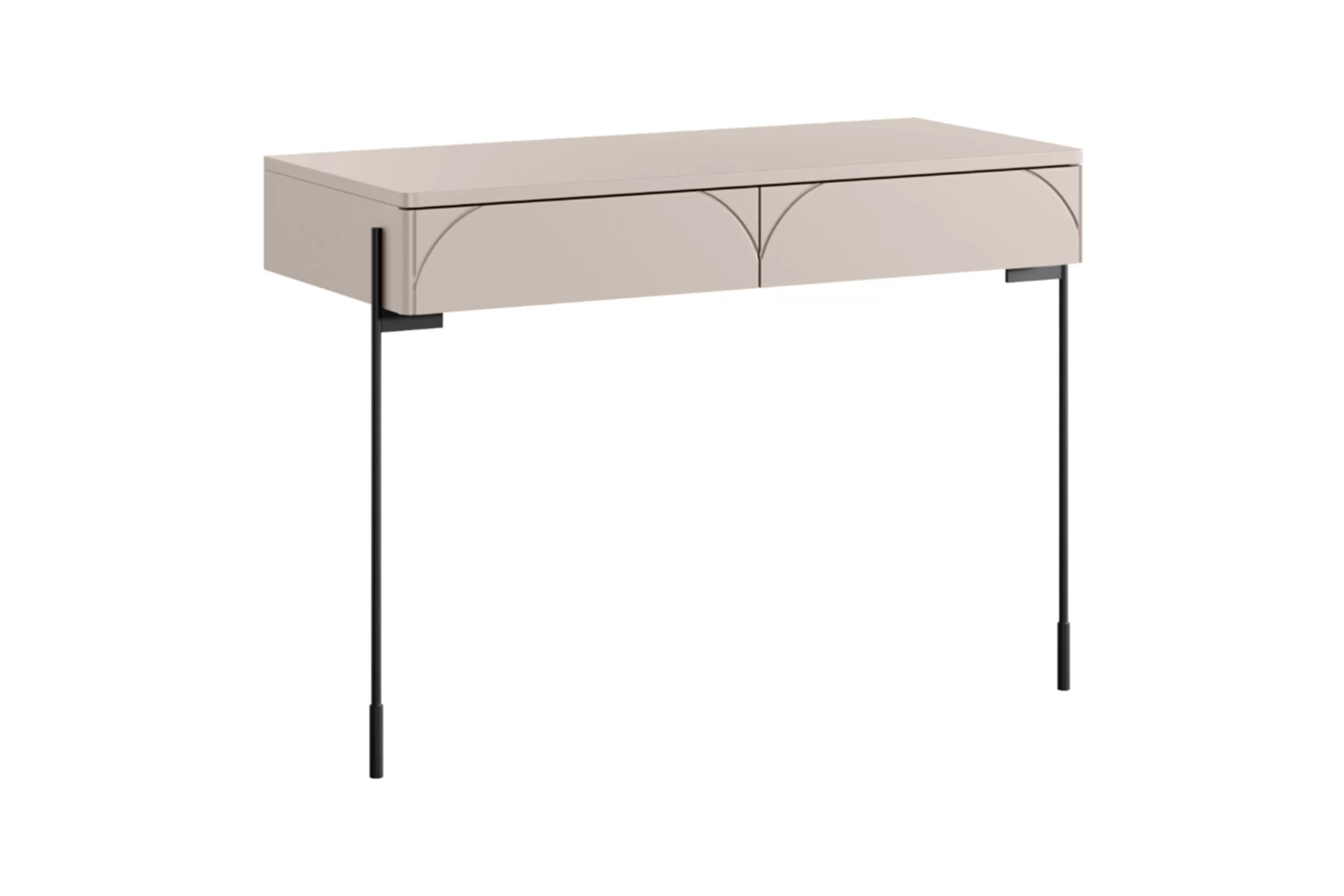 Konzolový stolík Sonatia 100 cm so zásuvkami - kašmírová Konzolový Stolík Sonatia 100 cm s dvoma zásuvkami - kašmír