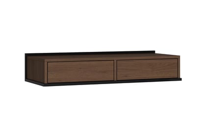 Závesná konzola Zenar 100 cm so zásuvkami - elegantný orech / čierny