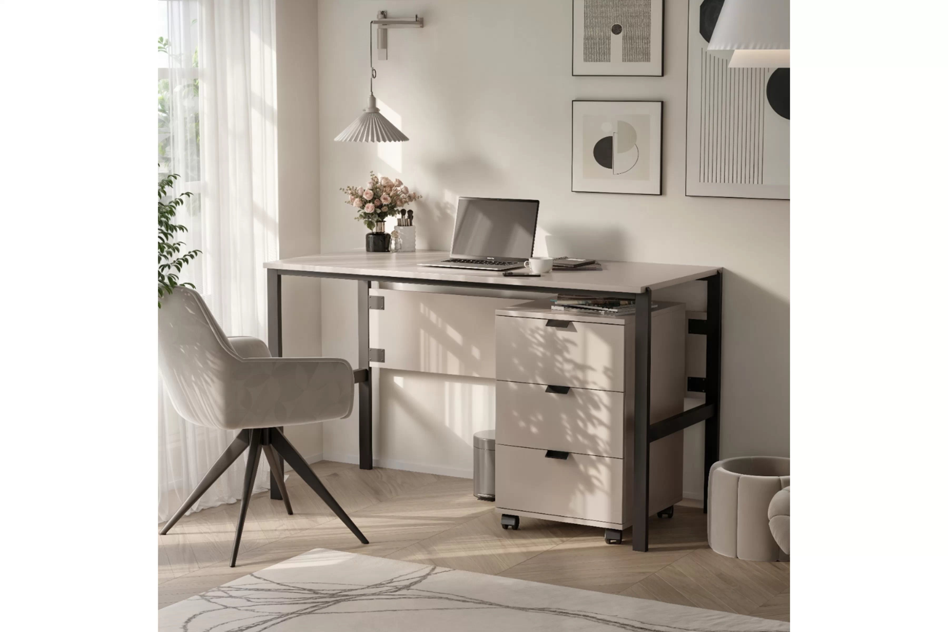 Kontajner Cremona s tromi zásuvkami - piesková béžová Kontajner Cremona s tromi zásuvkami - Béžová Pieskový