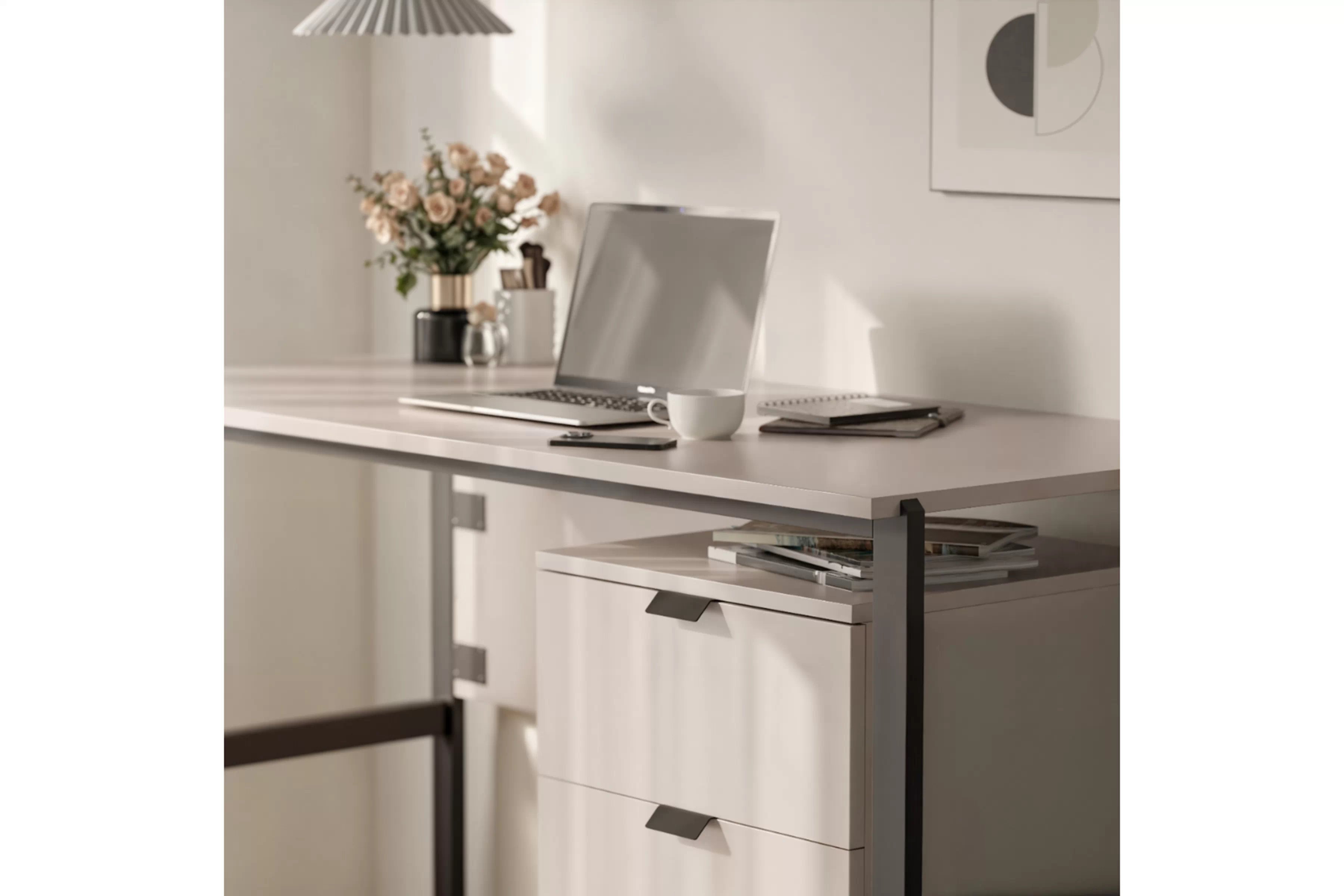 Kontajner Cremona s tromi zásuvkami - piesková béžová Kontajner Cremona s tromi zásuvkami - Béžová Pieskový