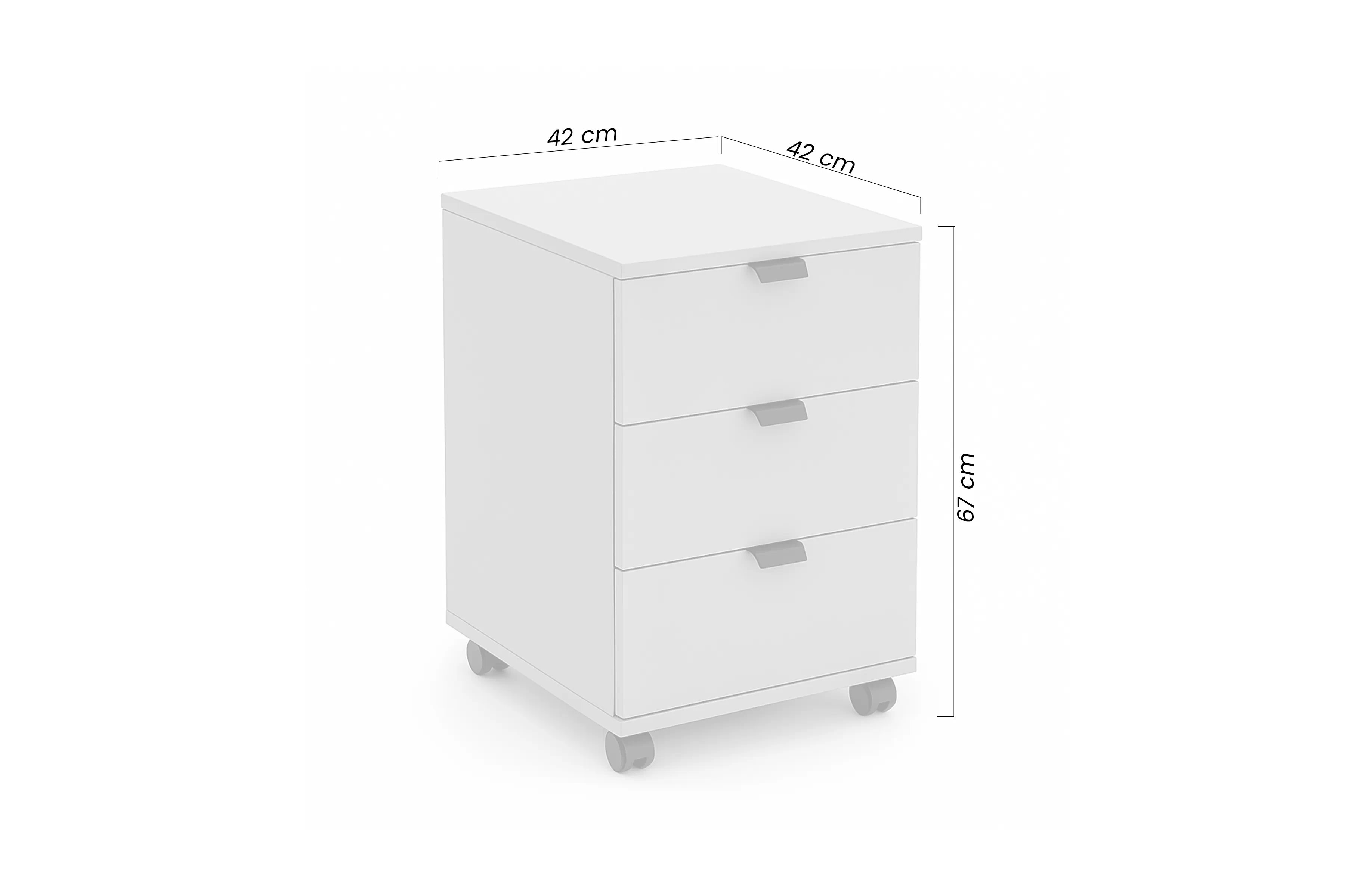 Kontajner Cremona s tromi zásuvkami - piesková béžová Kontajner Cremona s tromi zásuvkami - Béžová Pieskový